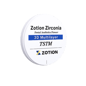 Zotion 3D multilayer preshaded zirconia block made of Tosoh zirconia powder – TSTM